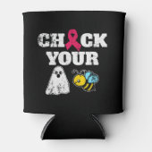 Rafraîchisseur Pour Canette Halloween du cancer du sein (Devant)