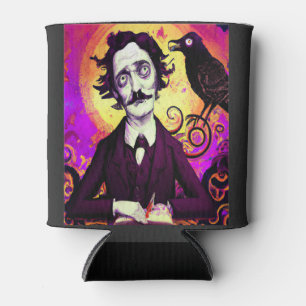 Rafraîchisseur Pour Canette Halloween, Edgar Allen Poe, Raven, Nevermore