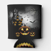 Rafraîchisseur Pour Canette Halloween - Éffrayant Citrouille gris lune - All O (Dos)