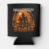 RAFRAÎCHISSEUR POUR CANETTE HALLOWEEN EFFRAYANT HAUNTED HOUSE SKULLS (Devant)