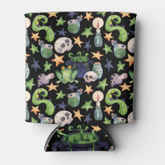 Rafraîchisseur Pour Canette Halloween éffrayant : Motif à main foncée.