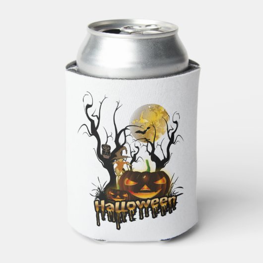 Rafraîchisseur Pour Canette Halloween funny pompine (Can devant)