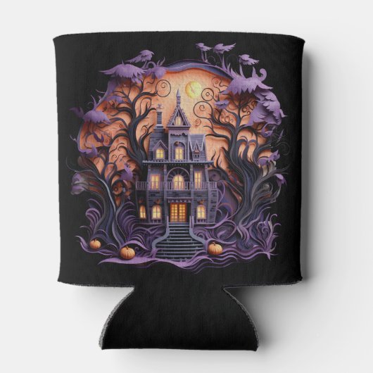 Rafraîchisseur Pour Canette Halloween - Maison hantée 2 (Dos)