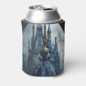 Rafraîchisseur Pour Canette Halloween Maison hantée Bleue nuit effrayant (Can Dos)