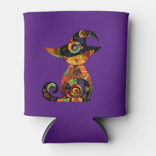 Rafraîchisseur Pour Canette Halloween/mystique/chat/chute