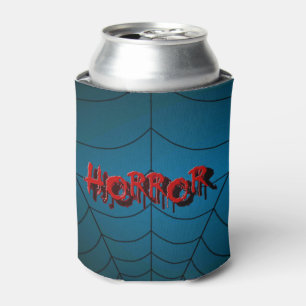 Rafraîchisseur Pour Canette Halloween Party Red Horror Spider Web Blue Effraye