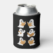 Rafraîchisseur Pour Canette Halloween Professeur Ghost Lecture Livres Librairi (Can devant)