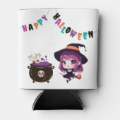 Rafraîchisseur Pour Canette Halloween/sorcière/automne/octobre (Devant)