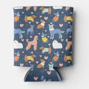 Rafraîchisseur Pour Canette Halloween Spiders Web : Motif sans couture