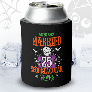 Rafraîchisseur Pour Canette Halloween Spooktacular 25e Anniversaire de Mariage