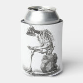 Rafraîchisseur Pour Canette Halloween squelette assis anatomie (Can devant)