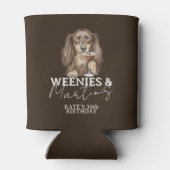 Rafraîchisseur Pour Canette Hand Drawn Weenies and Martinis Dachshund (Dos)
