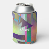 Rafraîchisseur Pour Canette Happy Any Age Adult Birthday Abstract Pattern (Can Dos)