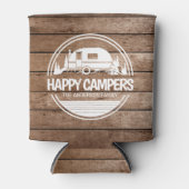 Rafraîchisseur Pour Canette Happy Campers Rustic Wood Camping (Devant)