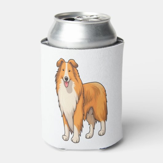 Rafraîchisseur Pour Canette Happy Cartoon Rough Collie (Can devant)