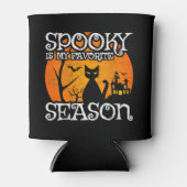 Rafraîchisseur Pour Canette Happy Halloween Chat noir saison Éffrayante Funny  (Devant)