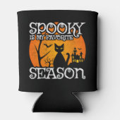 Rafraîchisseur Pour Canette Happy Halloween Chat noir saison Éffrayante Funny  (Dos)