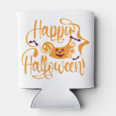 Rafraîchisseur Pour Canette Happy Halloween chauves-souris Jack-o'-lantern (Dos)