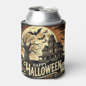 Rafraîchisseur Pour Canette Happy Halloween Haunted Citrouilles de maison peuv (Can devant)