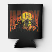 Rafraîchisseur Pour Canette Happy Halloween Haunted House (Devant)
