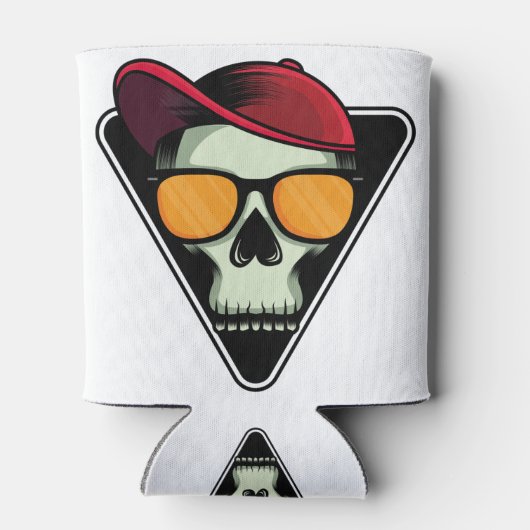 Rafraîchisseur Pour Canette Happy halloween skull (Dos)