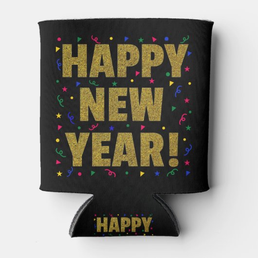 Rafraîchisseur Pour Canette Happy New Year (Devant)