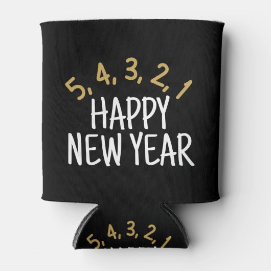 Rafraîchisseur Pour Canette Happy New Year Funny (Devant)