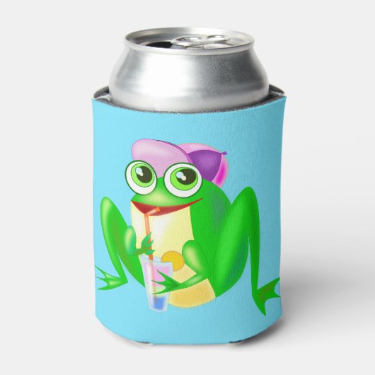Rafraîchisseur Pour Canette Happy Party Frog Can Cooler (Can devant)
