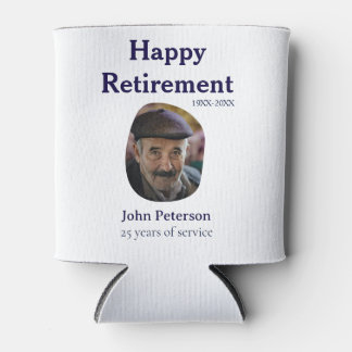 Rafraîchisseur Pour Canette happy retirement photo 25 years service name