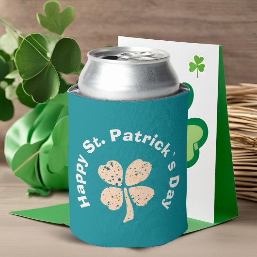 Rafraîchisseur Pour Canette Happy St. Patrick`s Day Shamrock Clover