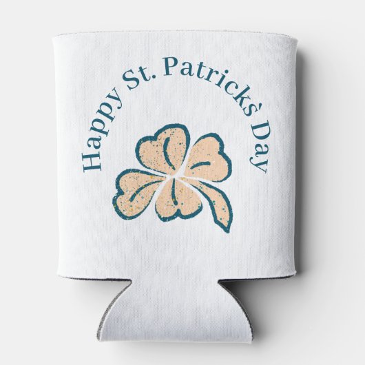 Rafraîchisseur Pour Canette Happy St. Patrick`s Day Shamrock Clover (Dos)