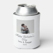 Rafraîchisseur Pour Canette Happy Valentine's day couple photo modern simple t (Can devant)