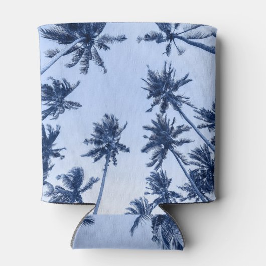 Rafraîchisseur Pour Canette Hauts palmiers, ciel bleu clair. (Dos)