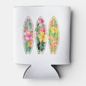 Rafraîchisseur Pour Canette Hawaï Floral Surfboard (Devant)