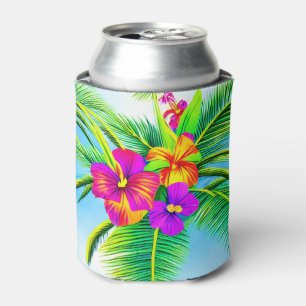 Rafraîchisseur Pour Canette Hawaï Tropical Motif sans couture