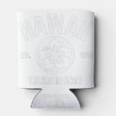 Rafraîchisseur Pour Canette Hawaii L'État Vintage Aloha Graphique (Dos)