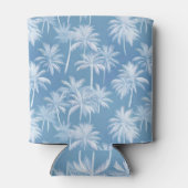 Rafraîchisseur Pour Canette Hawaiian Palm Tree Silhouette Motif Blue ID1093 (Dos)
