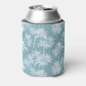 Rafraîchisseur Pour Canette Hawaiian Palm Tree Silhouette Motif Turquoise ID10 (Can Dos)