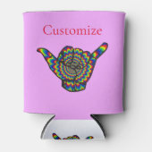 Rafraîchisseur Pour Canette Hawaiian Shaka Psychedelic Thunder_Cove (Devant)