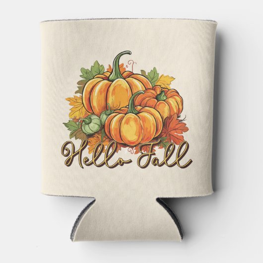 Rafraîchisseur Pour Canette Hello Fall - Cosy Citrouille Patch (Devant)