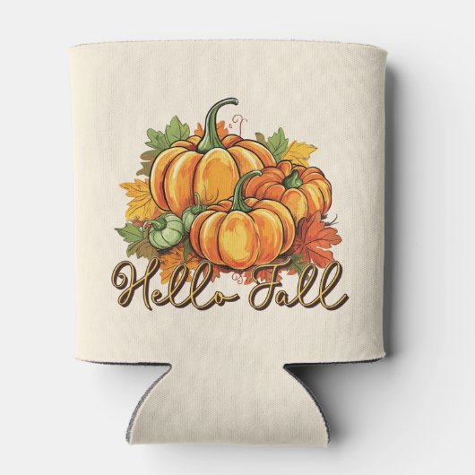 Rafraîchisseur Pour Canette Hello Fall - Cosy Citrouille Patch (Dos)