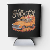 Rafraîchisseur Pour Canette Hello Fall Funny Sloth Halloween pumkin Classic T- (Devant)