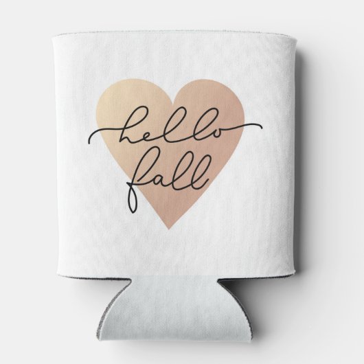 Rafraîchisseur Pour Canette Hello Fall Love Heart (Dos)