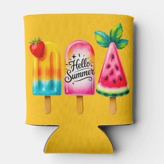 Rafraîchisseur Pour Canette Hello Summer  (Dos)