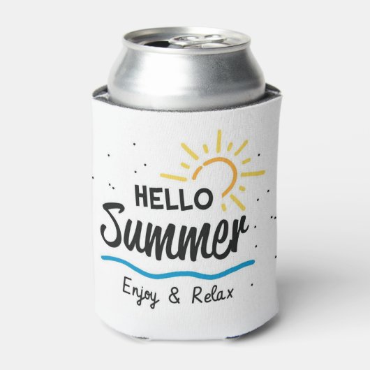 Rafraîchisseur Pour Canette Hello Summer Can Cooler (Can devant)