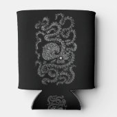 Rafraîchisseur Pour Canette Henri la pieuvre joyeuse (noire) (Dos)