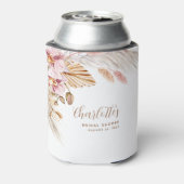 Rafraîchisseur Pour Canette Herbe de Pampas Boho Rose Dusty | FÊTE DES MARIÉES (Can Dos)