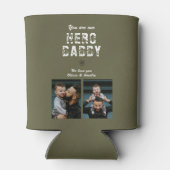 Rafraîchisseur Pour Canette Hero Daddy Father's Day 2 Photo Collage (Dos)