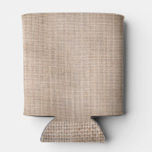 Rafraîchisseur Pour Canette Hessian sac, tissé texture arrière - plan. (Dos)