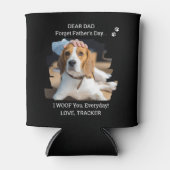 Rafraîchisseur Pour Canette Heureuse Fête des pères Je t'ai lue Pet Photo Chie (Devant)